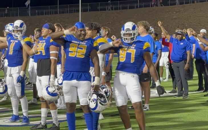 Angelo State Rams in their victory over Midwestern State