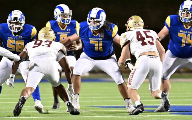 Angelo State Rams Noah Plsek (71)
