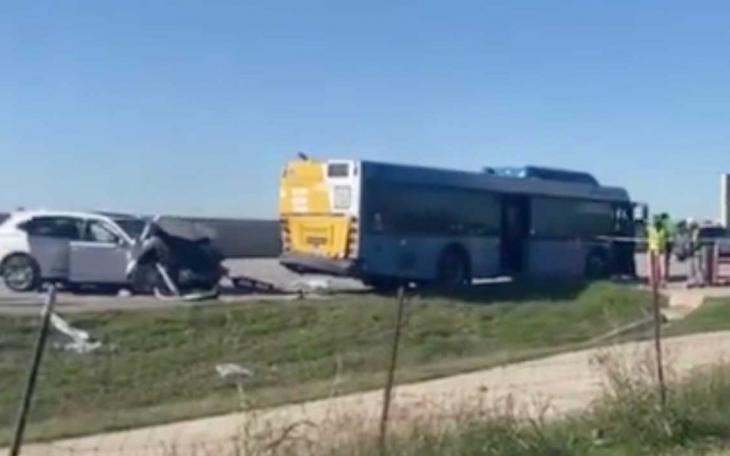 Metro bus crash in Austin on Dec. 11, 2023.