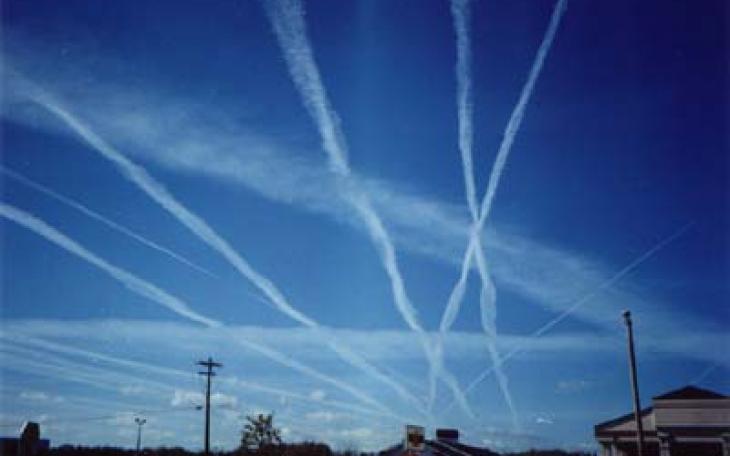 Condensation Trails (Courtesy NWS)