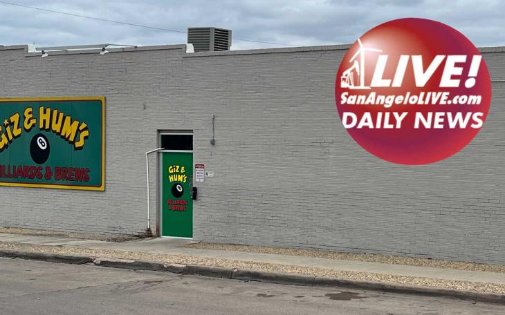 Giz &amp; Hum's Bar on W. Beauregard in San Angelo, Texas where a girlfriend rammed her car into her boyfriend.