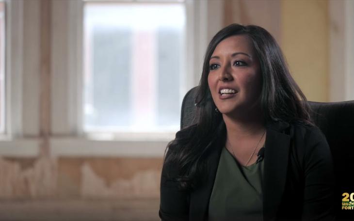 Monica Ramos during her interview for 20-Under-40 in 2022.