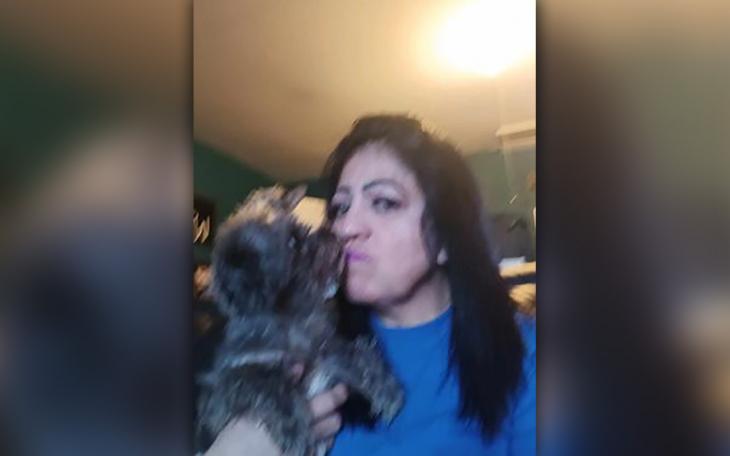 Elisa Gonzales reunited with her dog named &quot;Pepe.&quot;