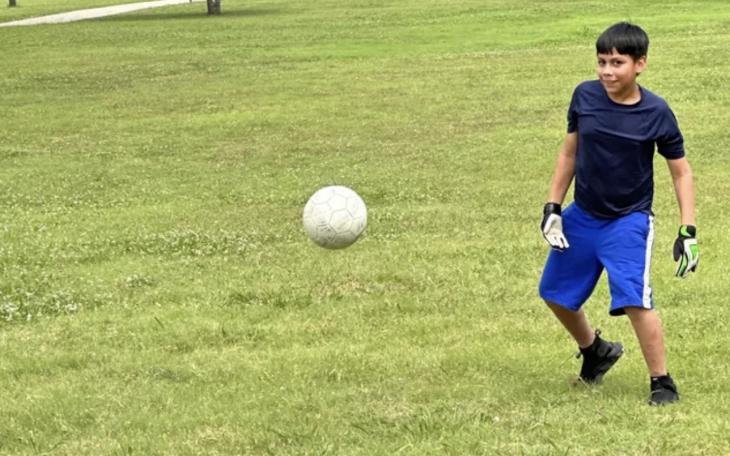 Kevin Briones Playing Soccer