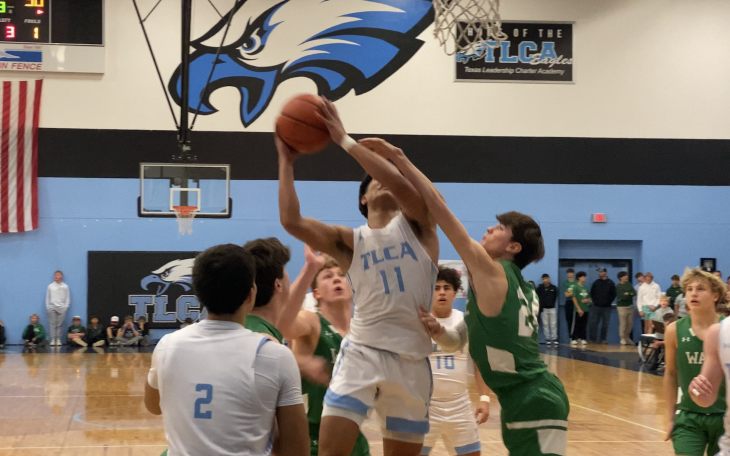 TLCA San Angelo's Luis Casillas goes up for a shot.