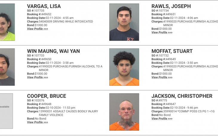 Mugshots 2.11.24 (Courtesy TGCSO)