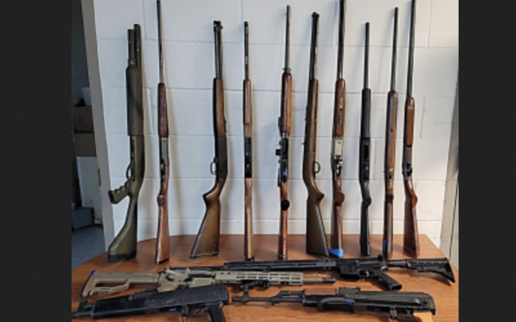 Weapons Seized in Eagle Pass Headed to Mexico (Courtesy CBP)