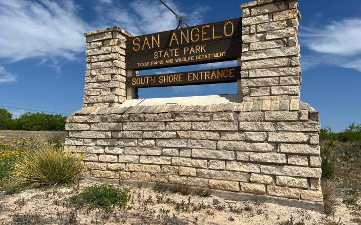 San Angelo State Park Sign 2 (LIVE! Photo Yantis Green)