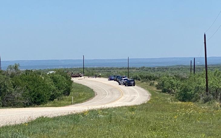 Rollover Shuts Down TX-208 Just North of Coke County Line