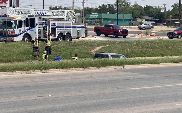 Pickup Truck Found Submerged in Ditch After Crash