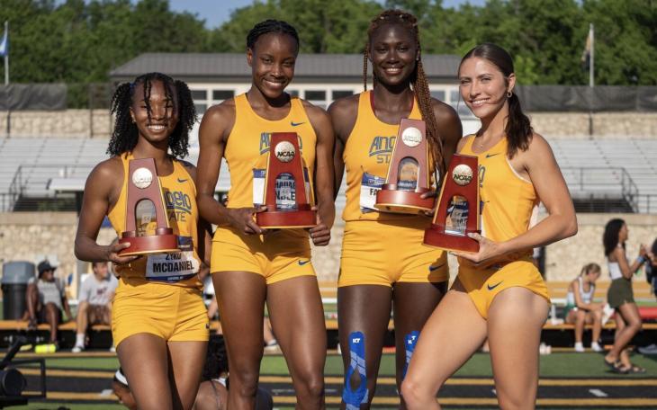 Angelo State Rambelles National Champion 4x400-meter Relay Team
