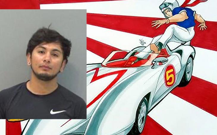&quot;Speed Racer&quot; Jaime Almaguer, 25, of San Angelo was arrested on May 15, 2024.