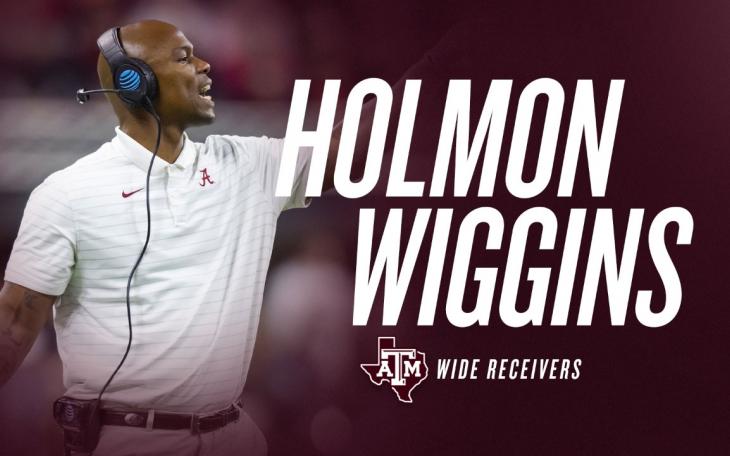 Texas A&amp;M Co-Offensive Coordinator/Wide Receivers Coach, Holmon Wiggins