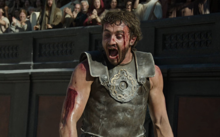 Paul Mescal as Lucius in Gladiator II
