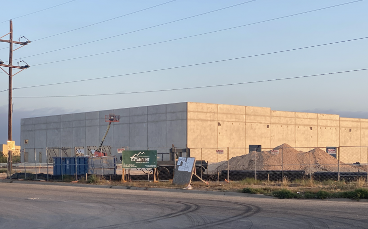 All walls up at Amazon Facility