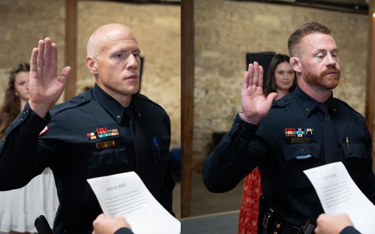 (L-R) Adam Scott and Craig Thomason.
