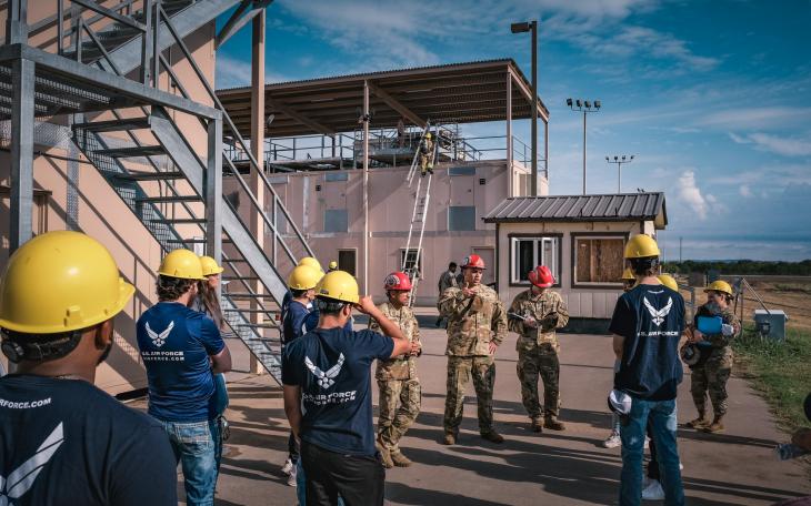 Goodfellow AFB Hosts Air Force Career Day for Potential Recruits