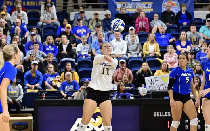 The Angelo State University volleyball team set an attendance record for the Lone Star Conference on Friday in its season-opening match.