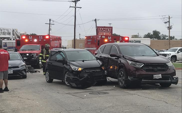 A car crash at the intersection of Koberlin and Main streets sent one person to the hospital Tuesday, Sept. 24, 2024.