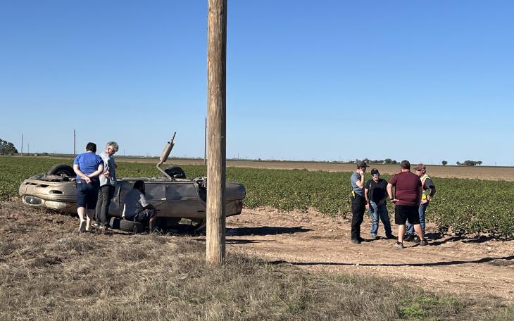 Vehicle Overturns at FM-380 and Bitner Road