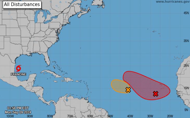 Tropical Storm Francine Expected to Strengthen into Hurricane by Midweek, Little Impact on West Texas