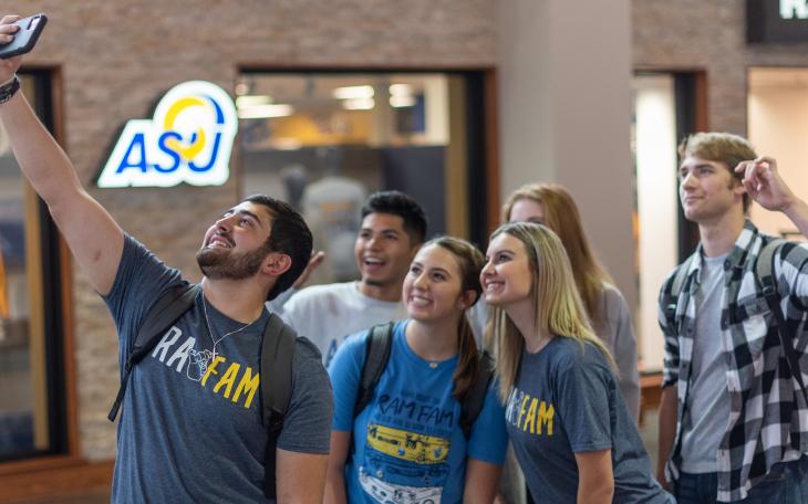 ASU Students in the Houston Harte University Center