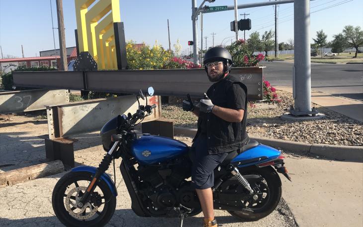 Biker Flips Through Air After Truck Crash, Urges Riders to Wear Helmets