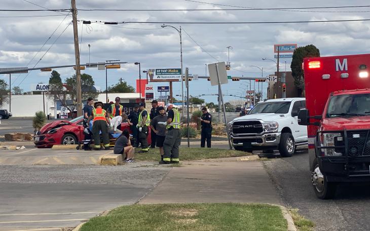 Truck and Car Collide on Beauregard, One Hospitalized