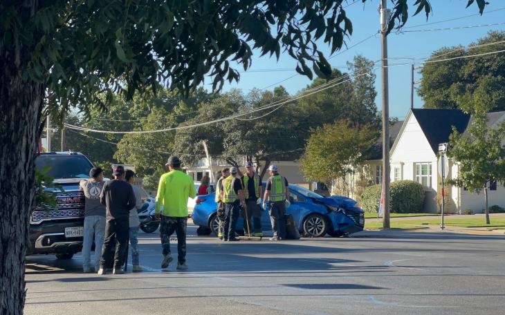 Crash at S. Koenigheim and W. Twohig in San Angelo This Morning