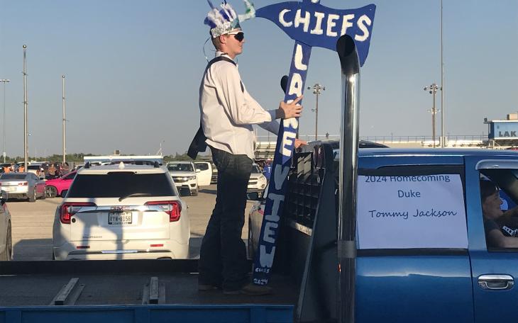 Lake View High School held its homecoming parade in the San Angelo Coliseum parking lot Wednesday, Oct. 9, 2024.