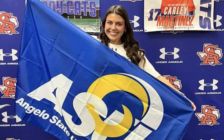 San Angelo Central soccer standout Carley Martinez recently signed with her hometown college, Angelo State, which is having the best season in program history.