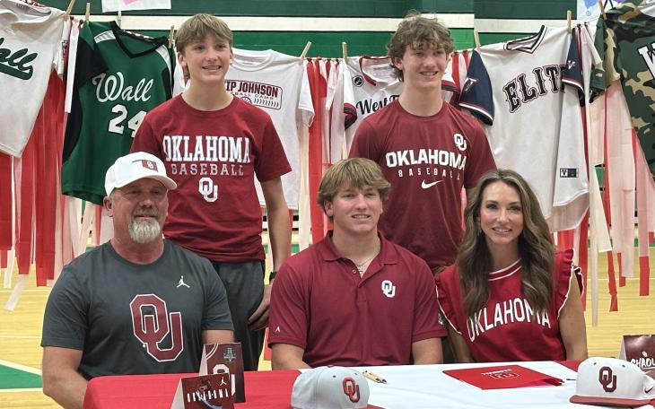 Wall Hawks Gunnar Dillard signs to play baseball for the University of Oklahoma