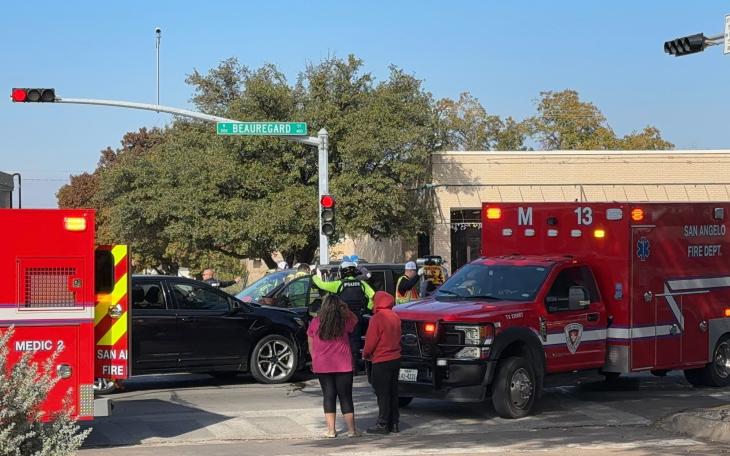 A crash on Beauregard Avenue on Monday, Dec. 2, resulted in two people leaving in an ambulance.