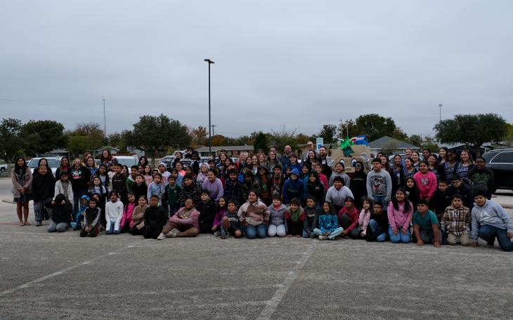 San Angelo officially proclaimed Dec. 4 as the fifth annual San Angelo READS! Day in a ceremony held this morning outside Bradford Elementary School.