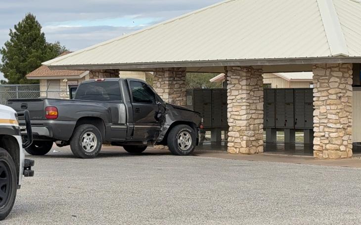 An elderly woman was taken to the hospital after crashing into a tree Tuesday morning in San Angelo.