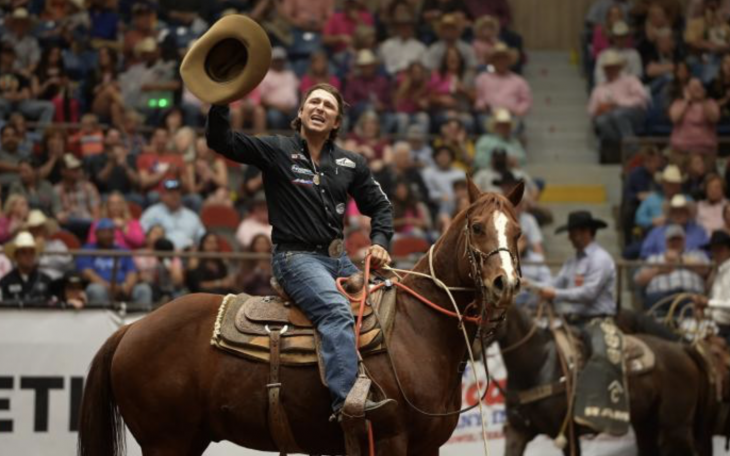 Ty Harris won Round 3 at the National Finals Rodeo on Saturday, Dec. 7, 2024.