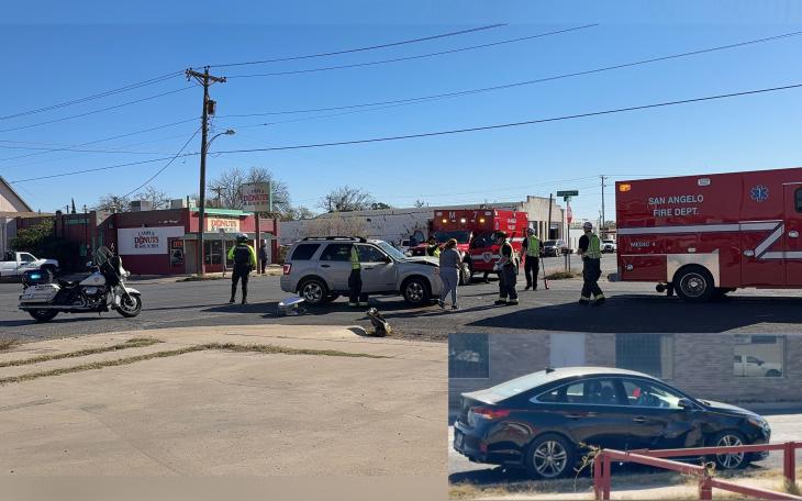 A two-vehicle accident at the intersection of West Highland Boulevard and South Chadbourne Street sent two people to the hospital on Thursday.