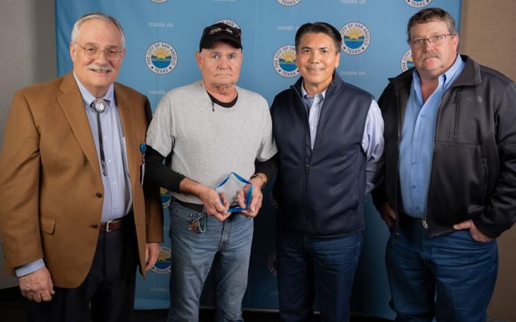 Butch Messer was honored as the City of San Angelo’s Employee of the Year at an appreciation luncheon Thursday, Jan. 30.