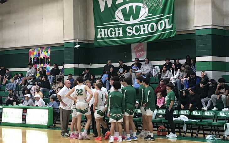 Led by a 28-point performance from Lane Stansberry, the Wall Hawks hung on for a hard-fought win over the TLCA Eagles on Friday.