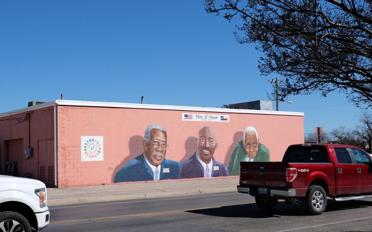A new mural honoring three prominent figures in San Angelo’s history will be unveiled on Saturday, Feb. 1, 2025, at Holiday Cleaners, located at 222 West 19th St. and Martin Luther King Blvd. 