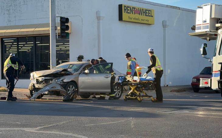 Crash at Jefferson and Beauregard Sends One to the Hospital on Friday, Jan. 24, 2025
