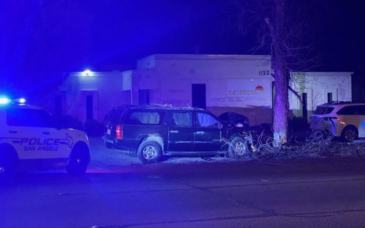 A driver crashed into a tree on Jan 23 at a business located on Abe Street. 