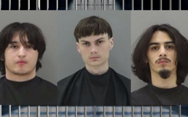 Lucas Garza (L), John Postlewaite (C), Jose Montez (R)