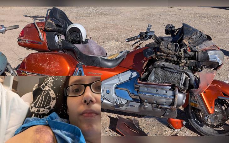 Sabrina Brooks, a local certified nurse’s aide, faces a lengthy recovery following a motorcycle accident on January 11, 2025, on FM 2288. 