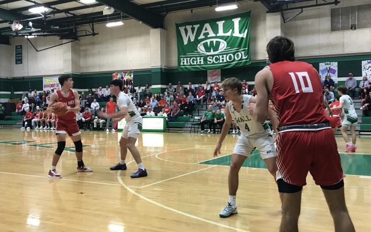On the road against its biggest rival, Jim Ned jumped out to an early lead and held on for a 58-49 win thanks to a stellar defensive performance and 25 points from Wyatt Nickson.