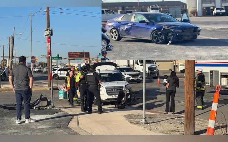 A driver who failed to yield the right of way was cited after a two-vehicle crash at South Bryant Boulevard and West Avenue N on Thursday, officials said.