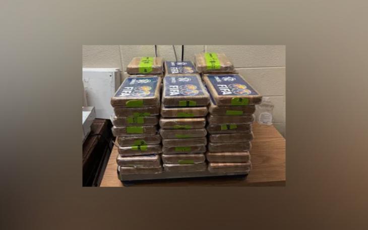 A shipment of soft drinks crossing the U.S.-Mexico border concealed more than 120 pounds of cocaine worth $1.6 million, U.S. Customs and Border Protection (CBP) officials announced Tuesday.