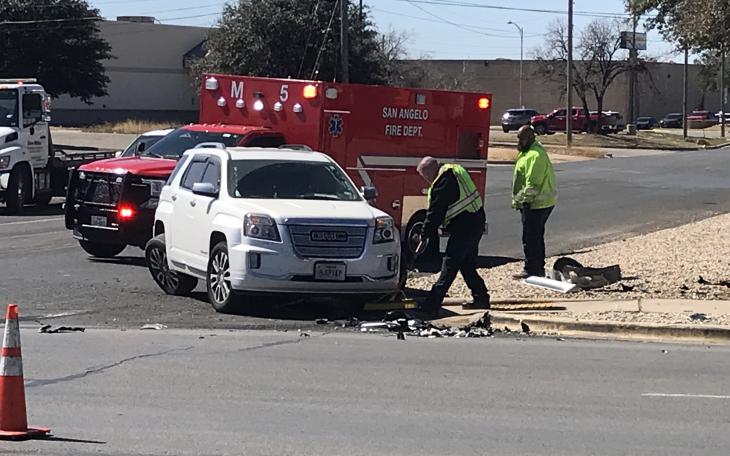 Both drivers were taken to the hospital after a two-vehicle crash late Wednesday morning.