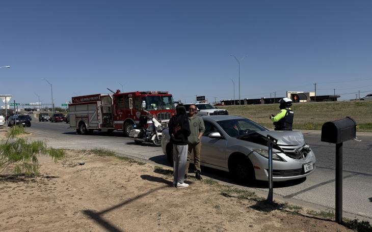 A driver’s failure to control her speed Monday afternoon caused a two-car crash on a Houston Harte frontage road.