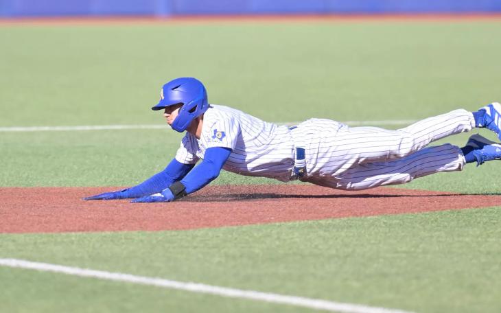 Austin Beck nabbed his 100th career stolen base in the series opener to break the Rams’ program record.